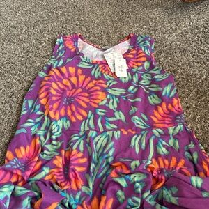 LuLaRoe Purple and Orange Floral Dress